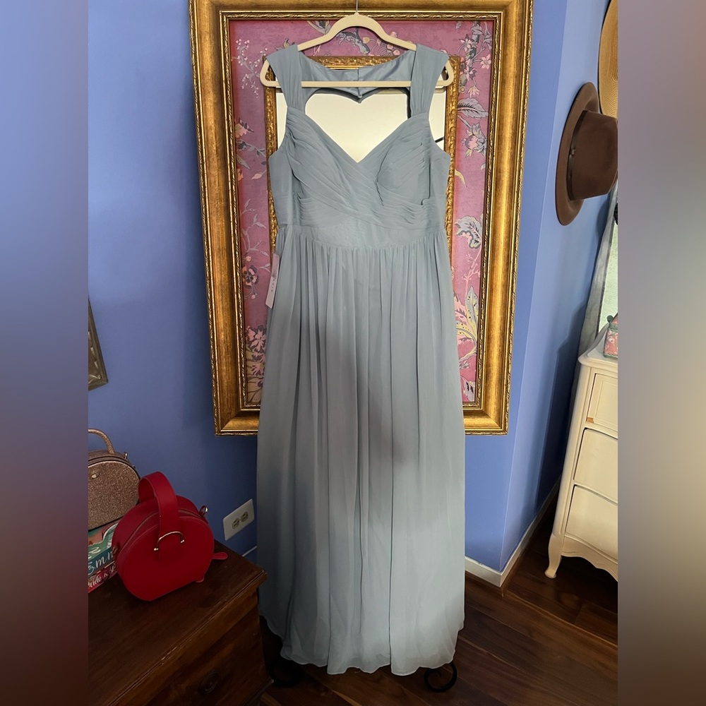 Blue Chiffon Dress